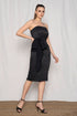 Black Lurex Bow Dress